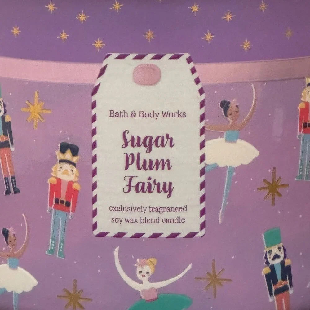 BBW Sugar Plum Fairy Bath & Body Works 3 Wick Candle